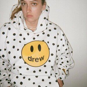 Drew House Mascot Deconstructed Hoodie in Polka Dot - Size Small